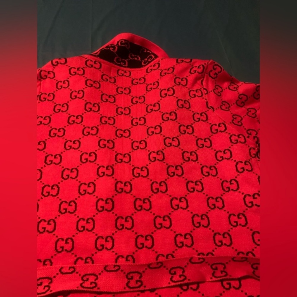 Gucci Monogram Button-Up long cardigan - Picture 7 of 8